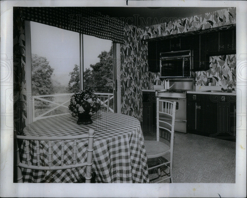 1970 Kitchen color yellow spring green - Historic Images