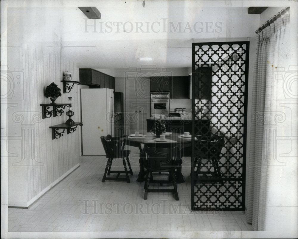 1967 Breakfast Nook Home Interior Decor - Historic Images