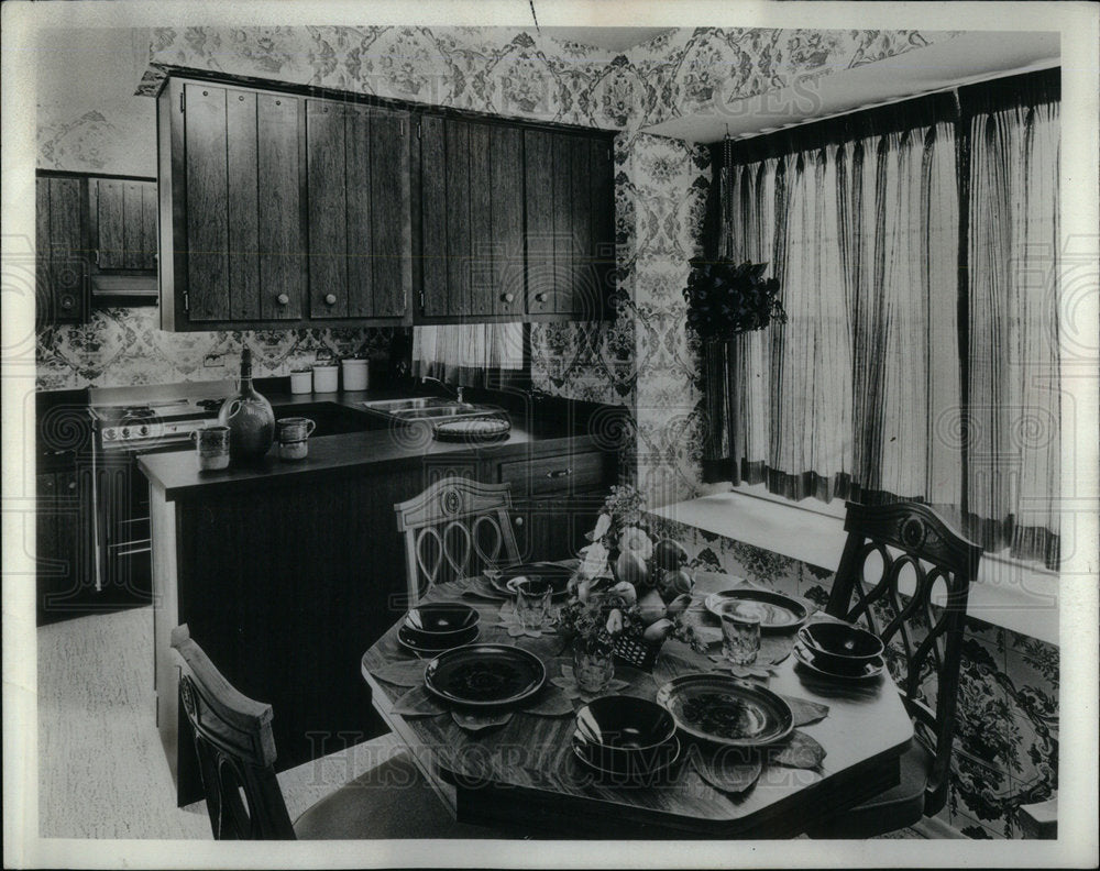 1969 Kitchen Home Carol Stream Window Work - Historic Images