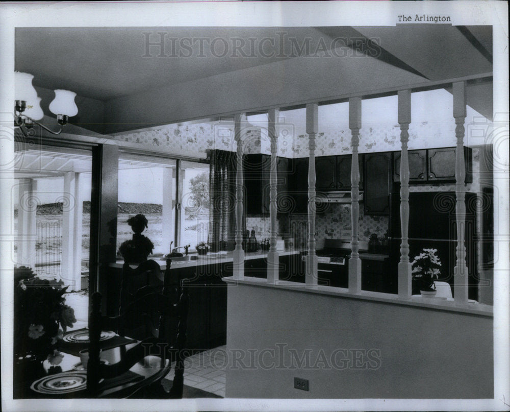 1969 Work Triangle Arlington Kitchen Home - Historic Images