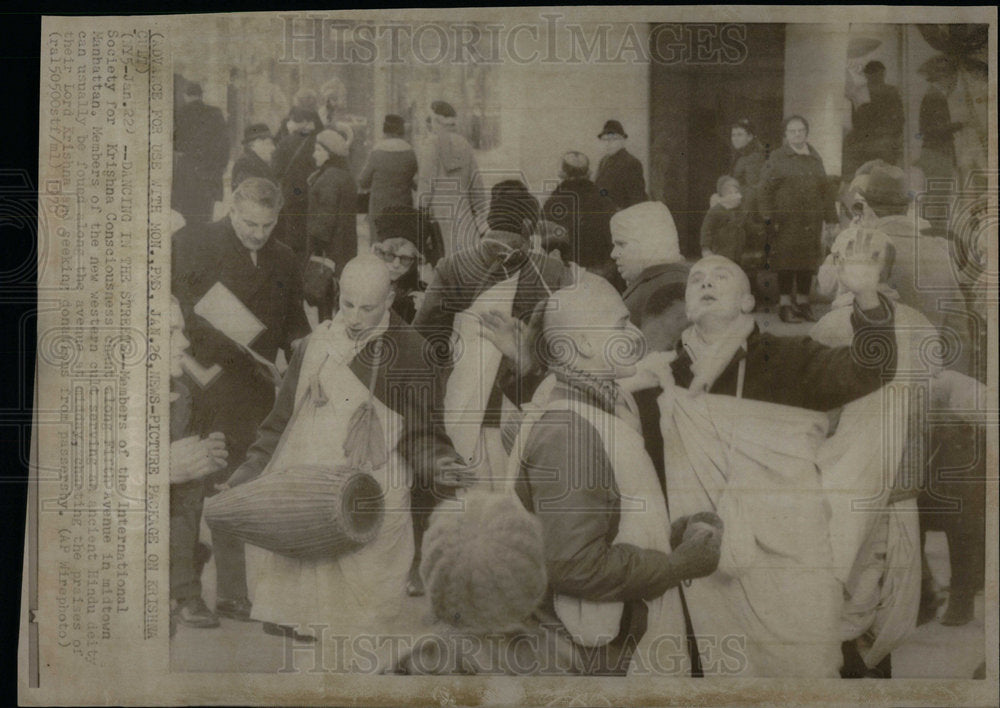 1970 nternational Society Krishna dancers - Historic Images