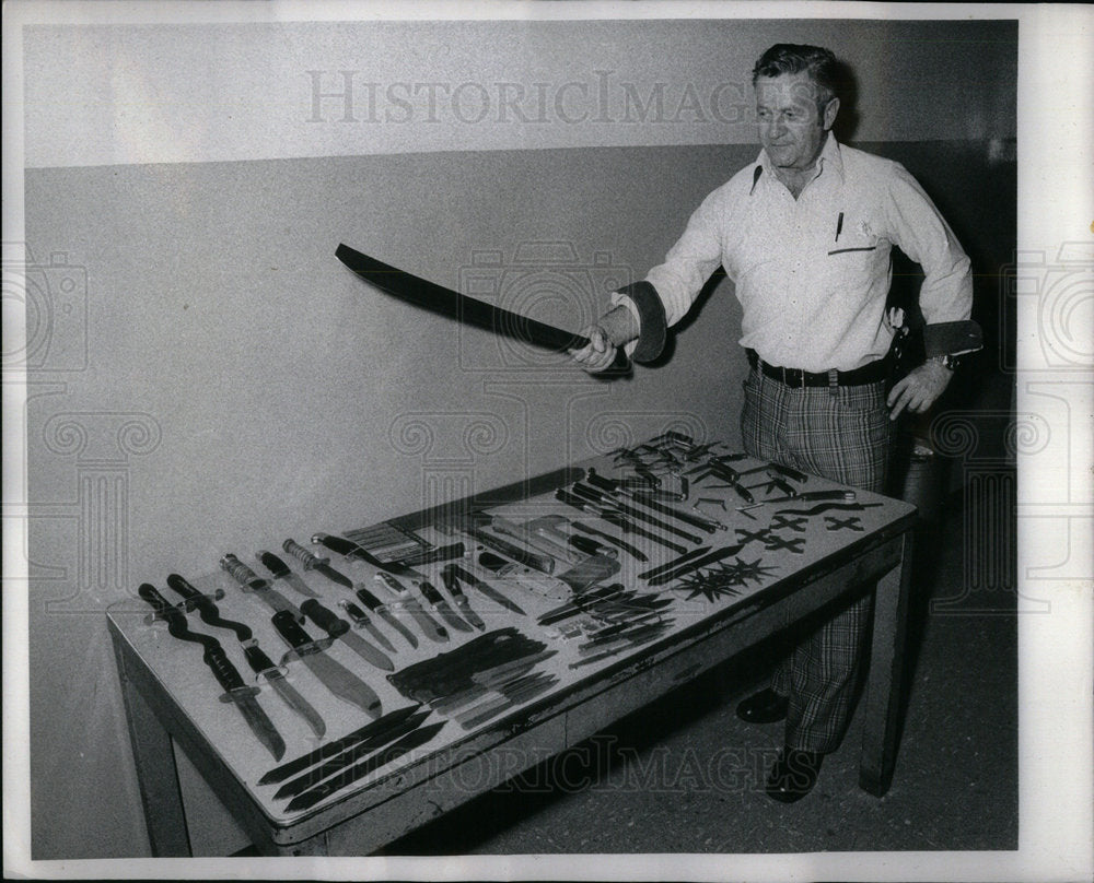 1976 Joseph Rougeau Tactical machete unit - Historic Images