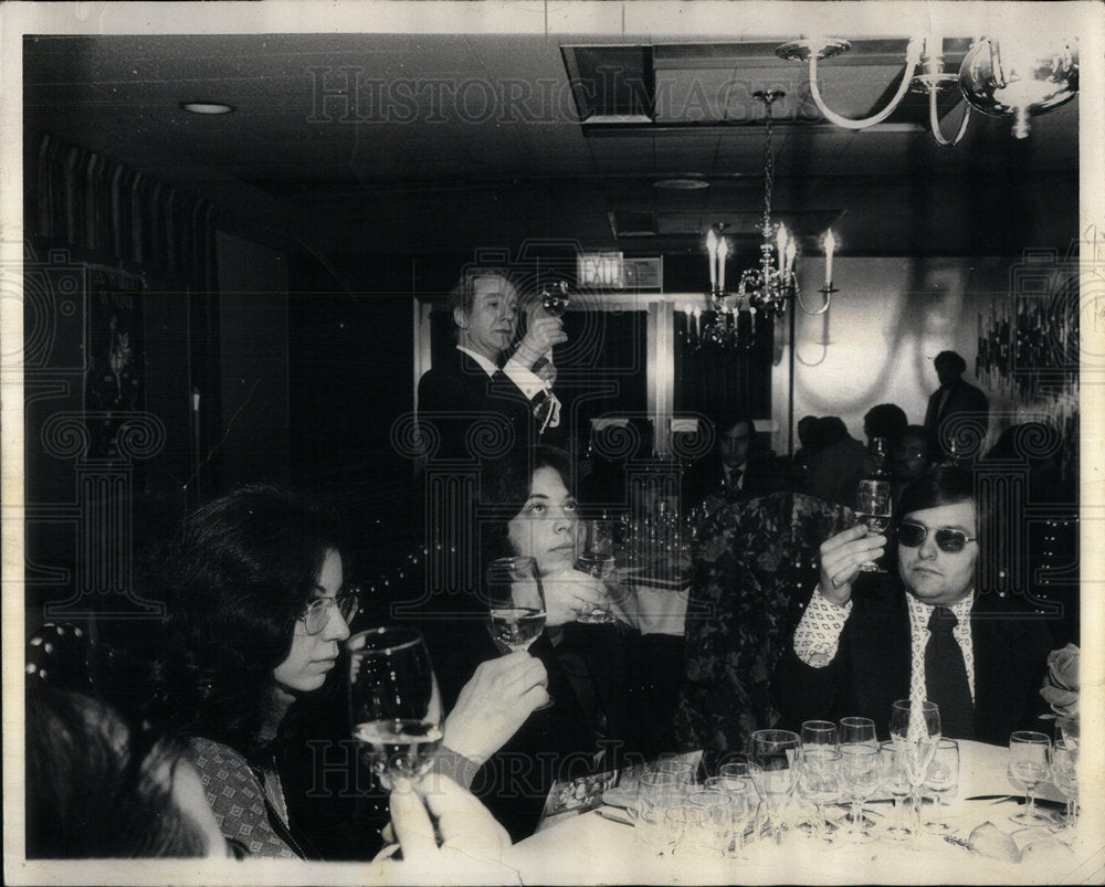 1973 Wine Tasting Session New York College - Historic Images