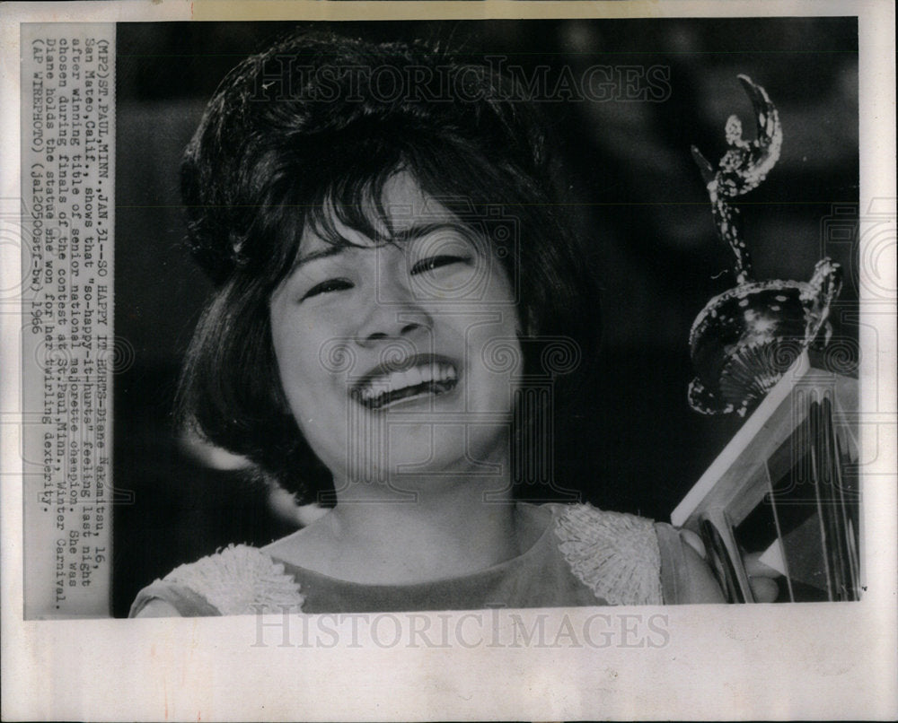 1966 Diane Hikamitsu Majorette Winner - Historic Images