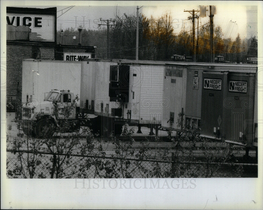 1983 Toxic Cyanide Contaminated Chip Trucks - Historic Images