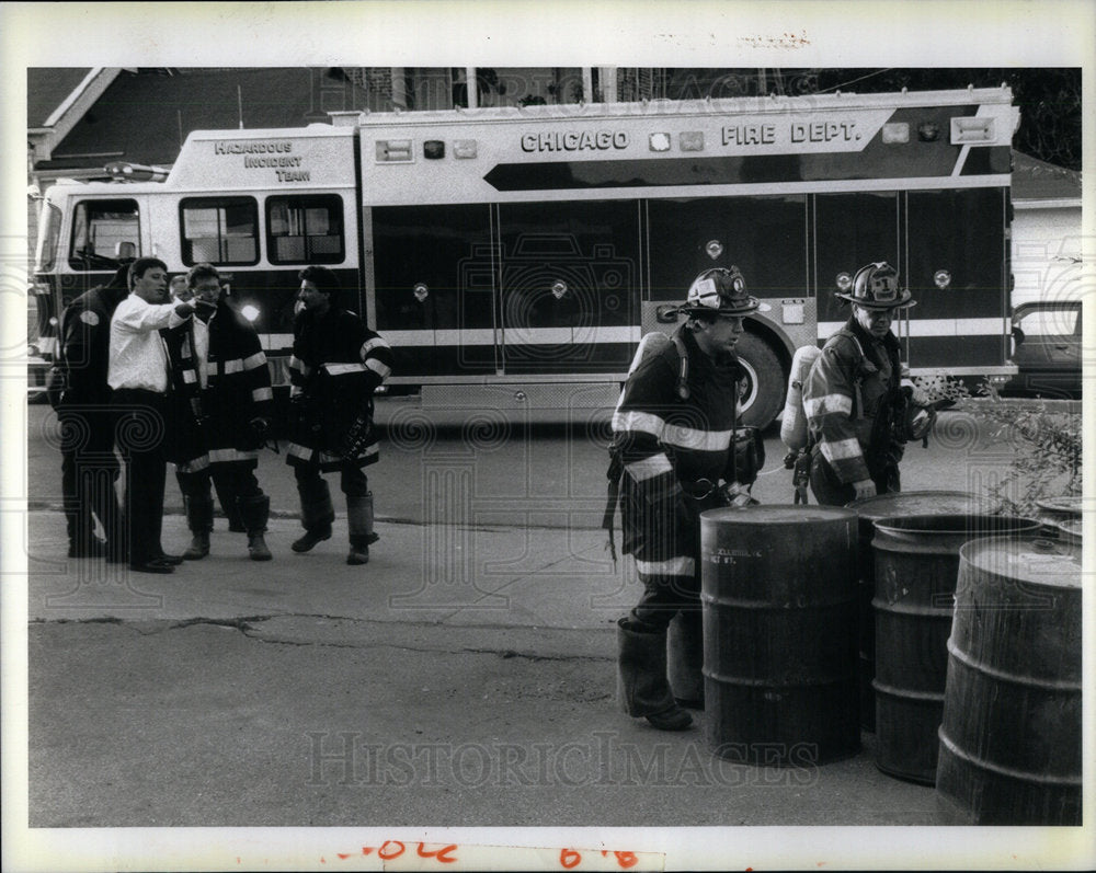 1990 Fire Department Hazardous Material - Historic Images