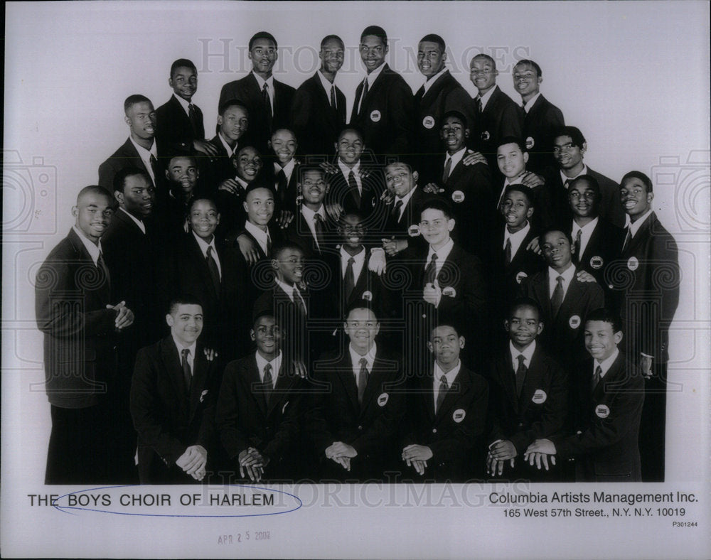 2002 Boys Choir Harlem NY - Historic Images