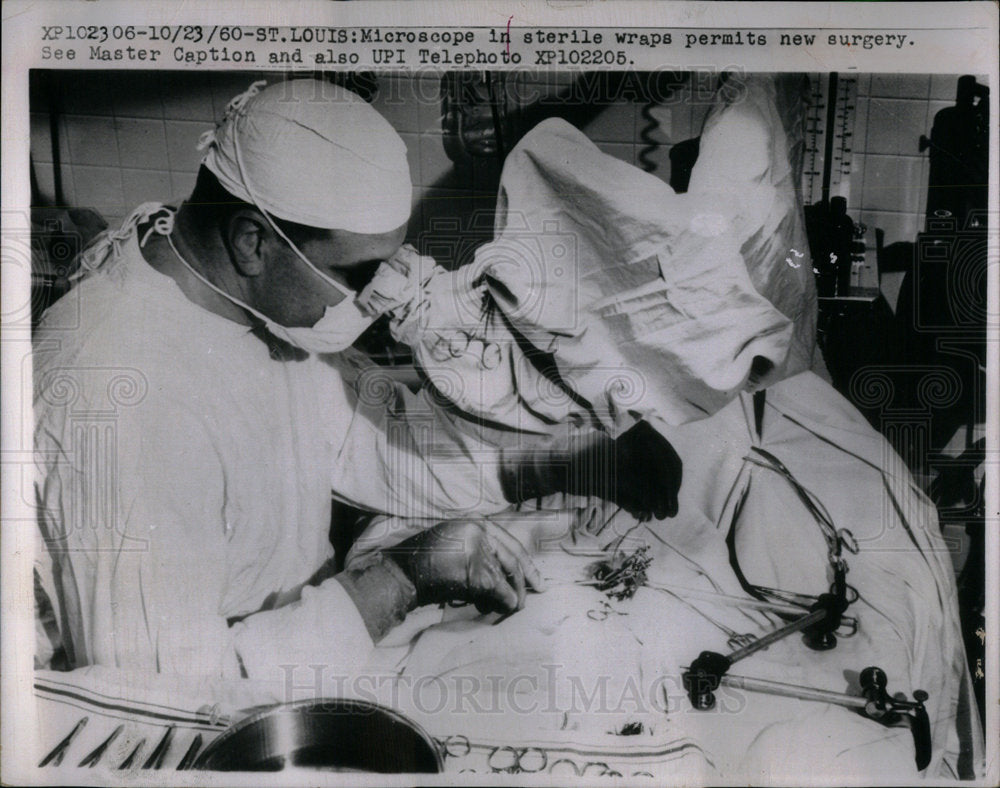 1960 Microscope New Surgery - Historic Images