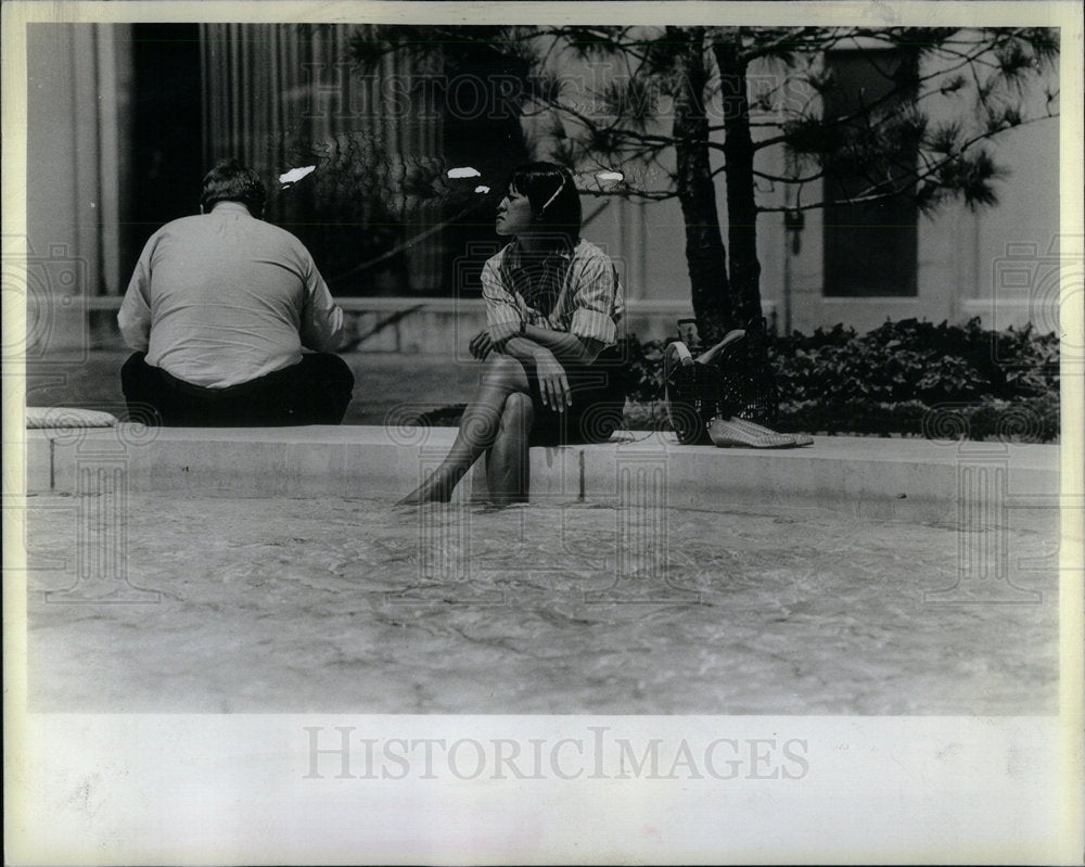 1984 Viet Nam French Consulate Fountain - Historic Images