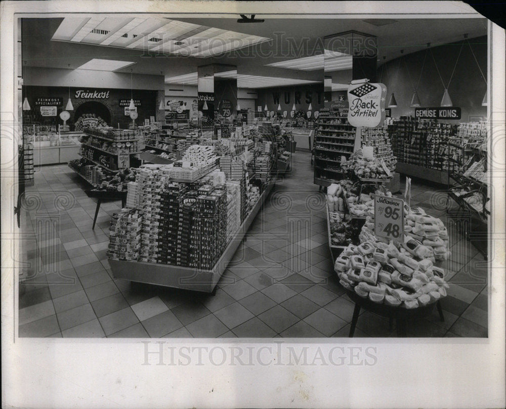 1958 Germany grocery - Historic Images