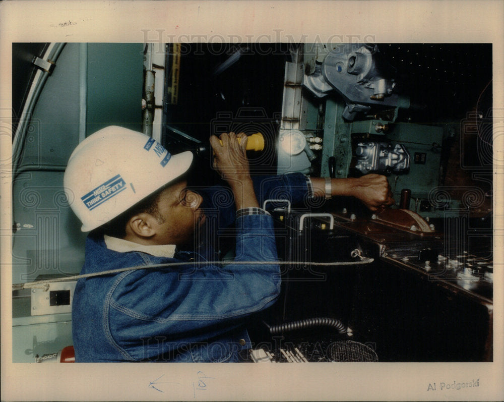 1961 Mechanic at Union Station - Historic Images