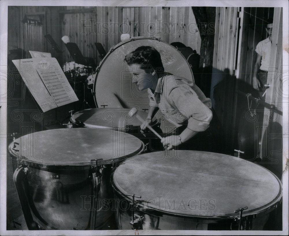 1954 Jane Armstrong Drums - Historic Images