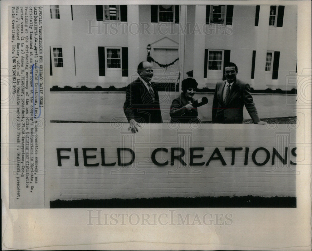 1971 Field Creations Cosmetics Christened - Historic Images