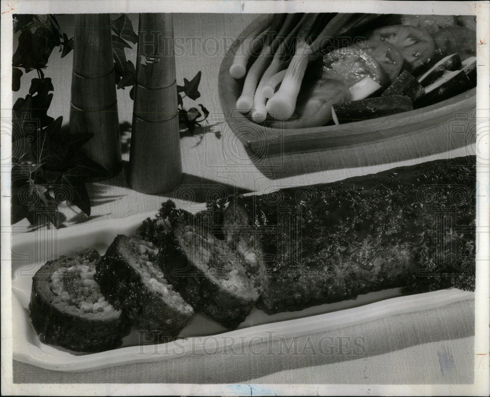 1964 Meatloaf With Corn Cheddar Cheese - Historic Images