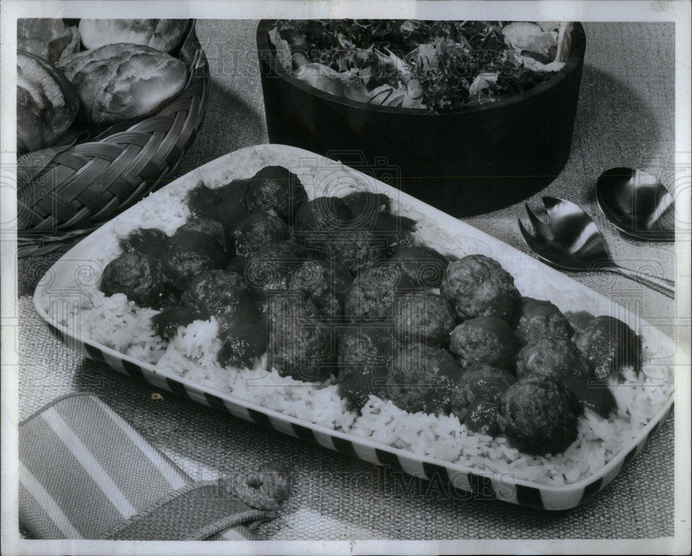 1967 Double Take Meatballs With Rice - Historic Images