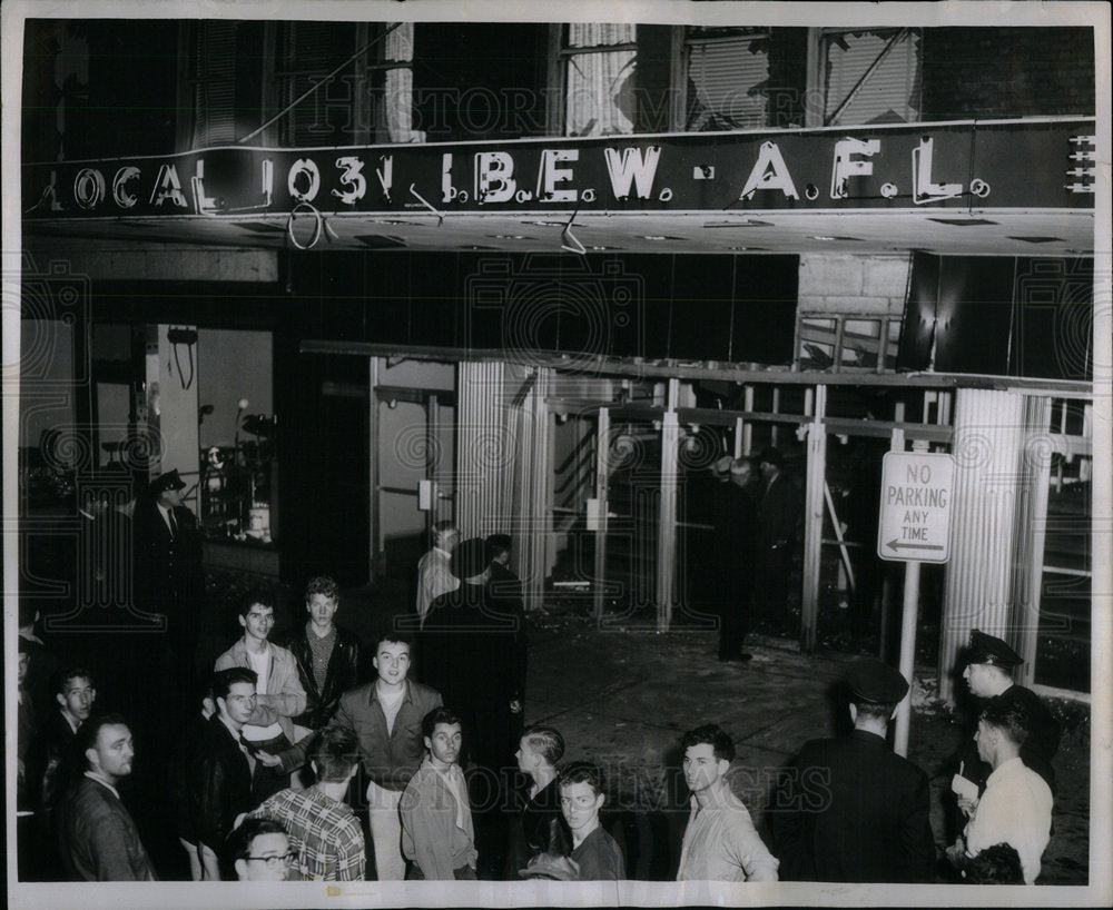 1954 Explosion AFL Union Headquarters - Historic Images