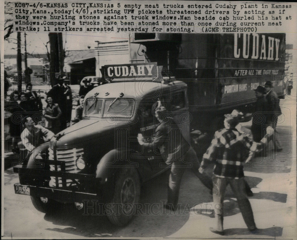 1948 Cudahy Meat Plant Strike - Historic Images