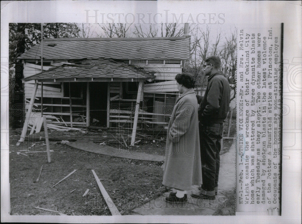 1957 Strike violence Princeton, IN - Historic Images