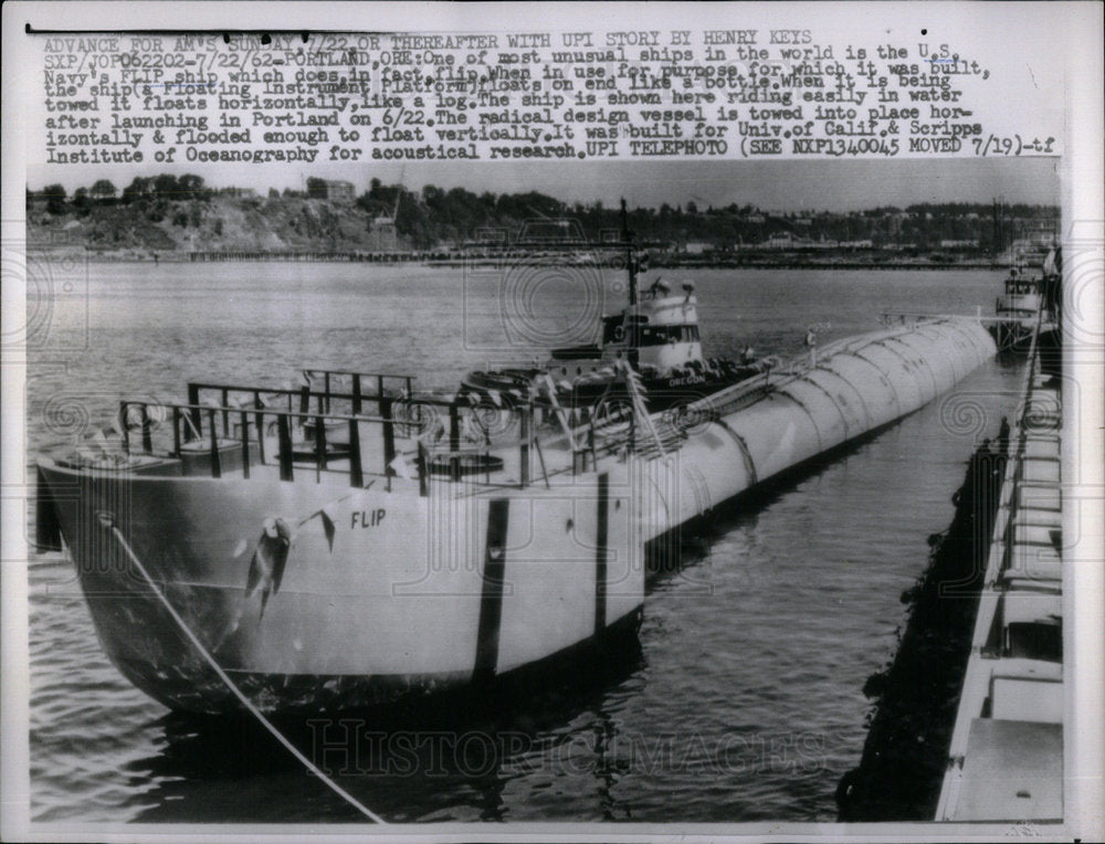 1962 RP Flip US Navy Research Ship Vessel - Historic Images