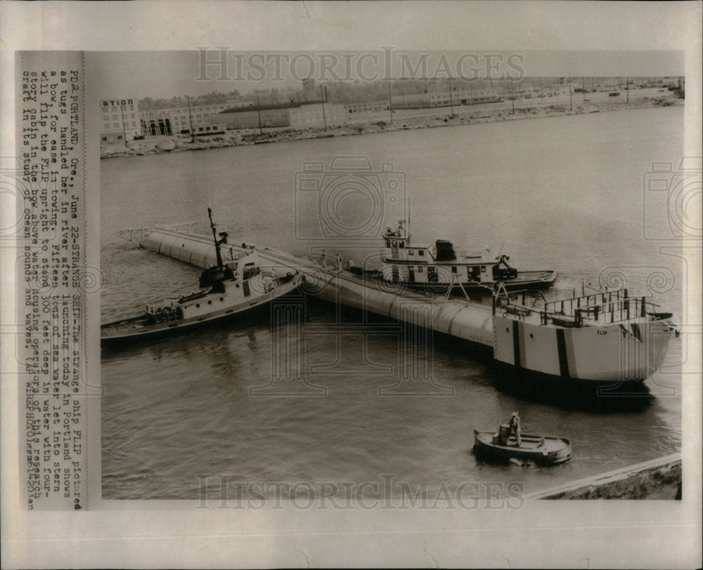 1962 Steamship Flip Oceanography - Historic Images