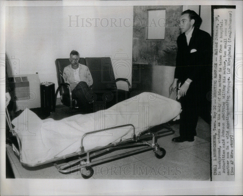 1967 Murderer Roland Johnson Hospital - Historic Images