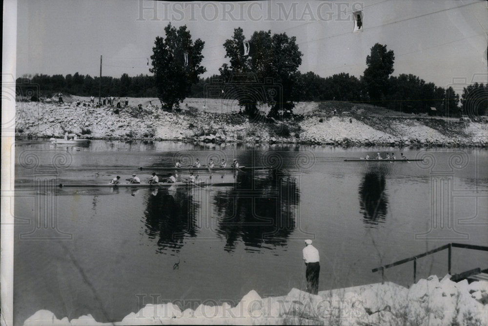 1958 Pan American Games Rowing Competitors - Historic Images