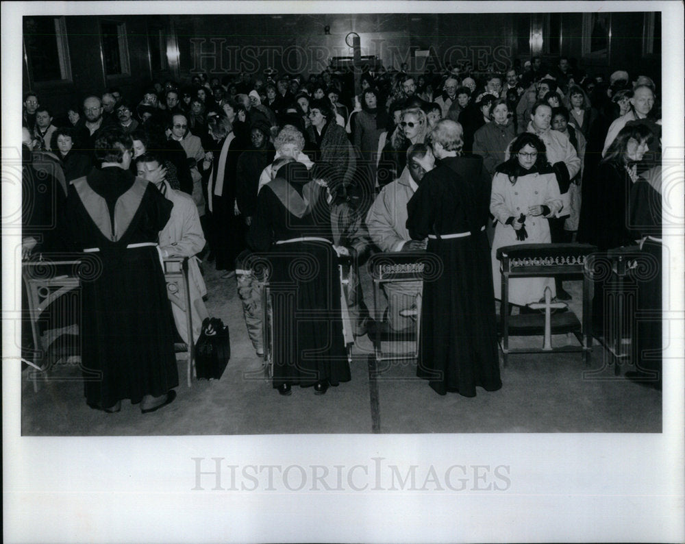 1990 Ash Wednesday St. Peter Catholic Churc - Historic Images