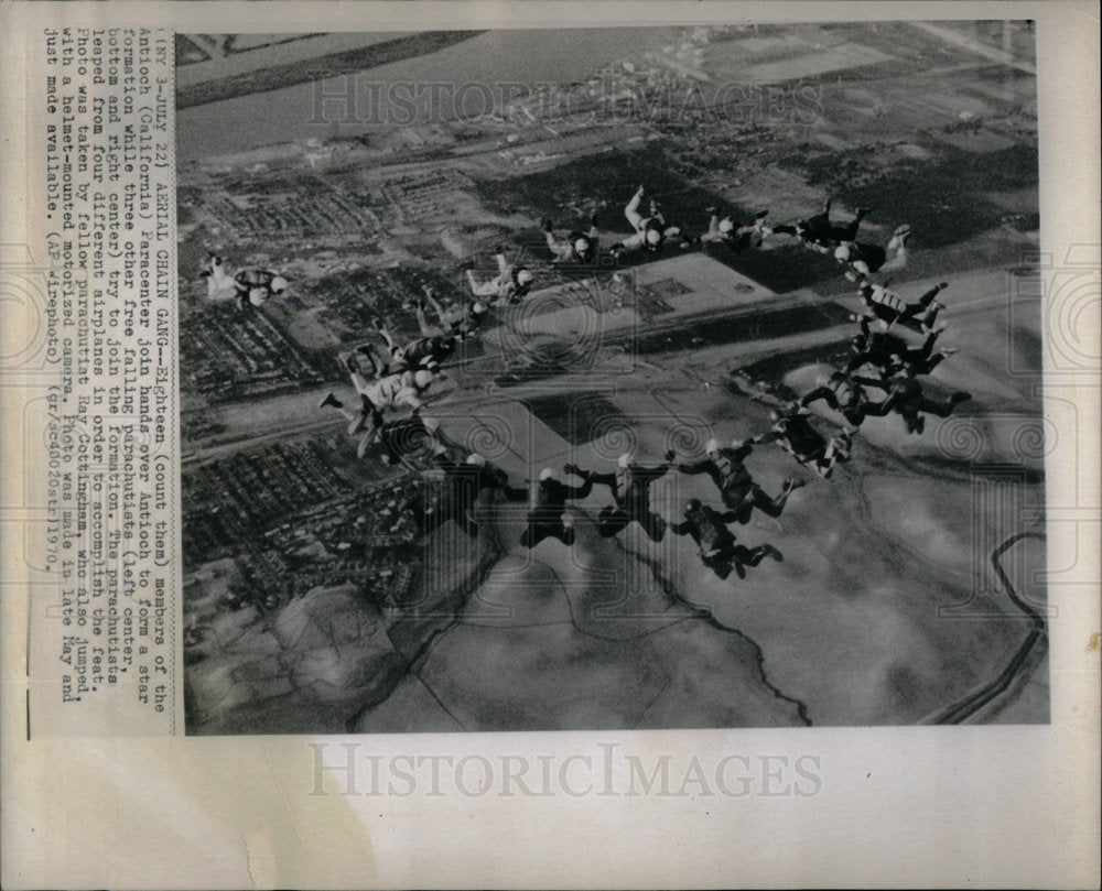 1970 Parachute Aerial Chain Gang - Historic Images