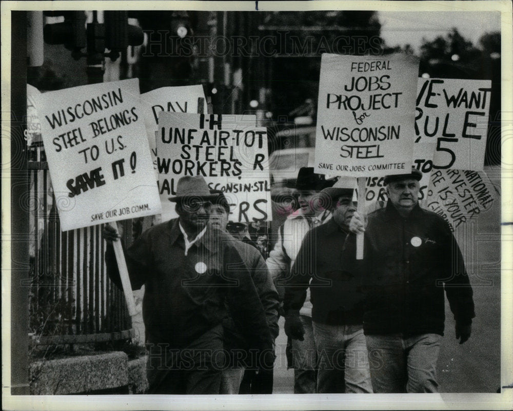 1983 Members of the Save Our Jobs Committee - Historic Images