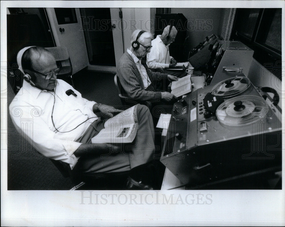 1992 Recording Textbooks for Blind - Historic Images