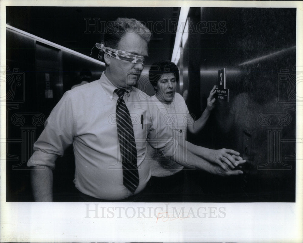 1992 Photo Cook County Circuit Court Blind Program - Historic Images