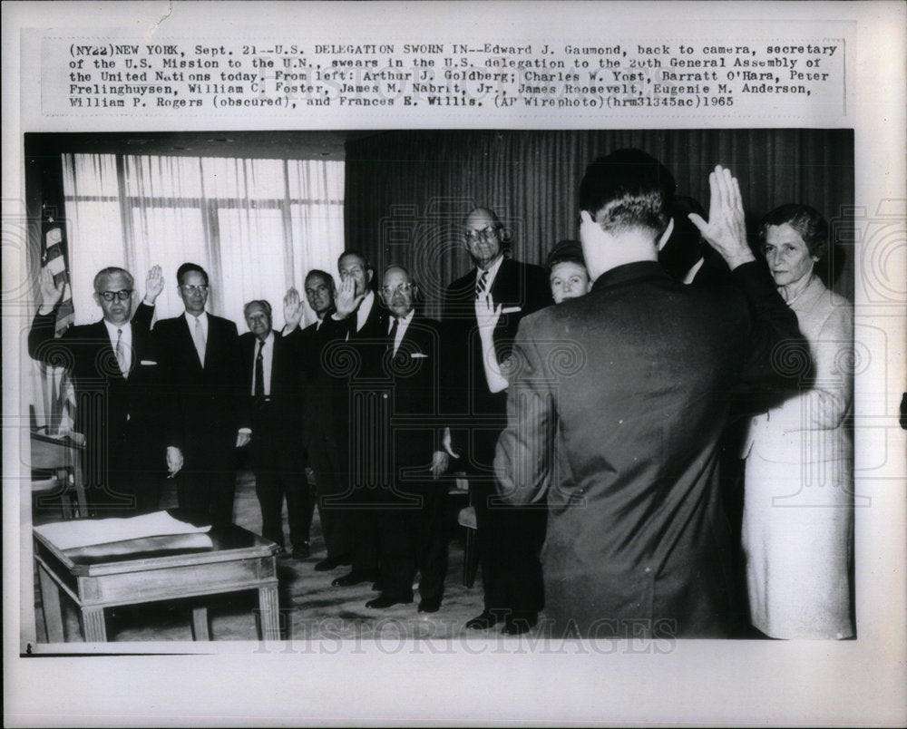 1965 U.S. Delegation United Nations - Historic Images