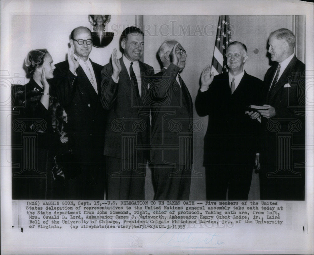 1955 United Nations Representatives Oath - Historic Images