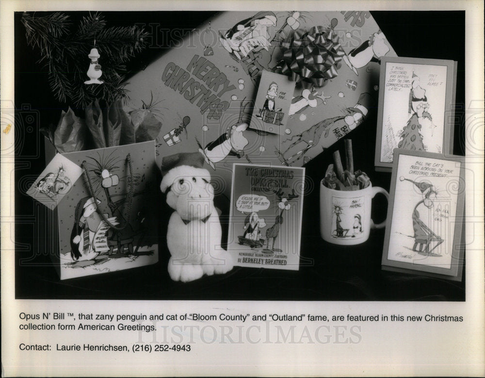 Ameican Greetings Opus N&#39; Bill Christmas Collection - Historic Images