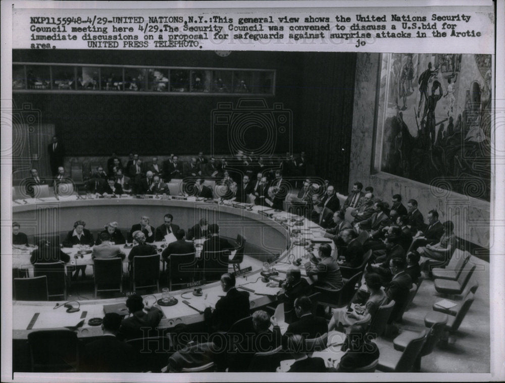 1958 United Nation Security Council Meeting - Historic Images