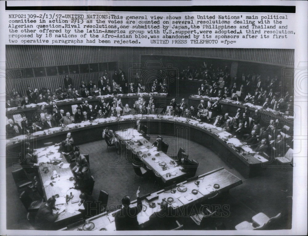 1957 United Nations Main Political Committe - Historic Images