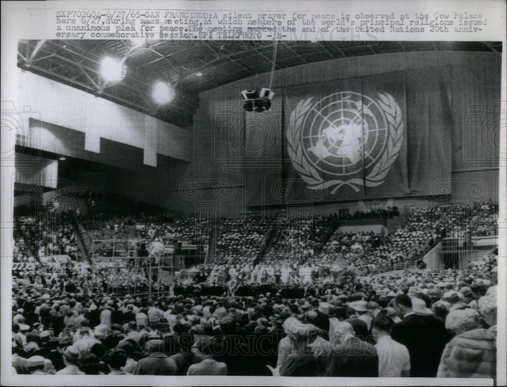 1965 Prayer Peace Cow Palace Religions - Historic Images