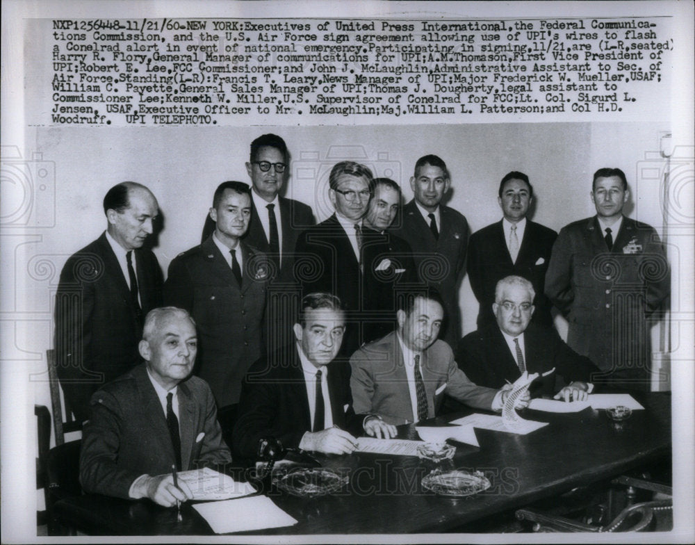 1960 UPI FCC USAF agreement - Historic Images