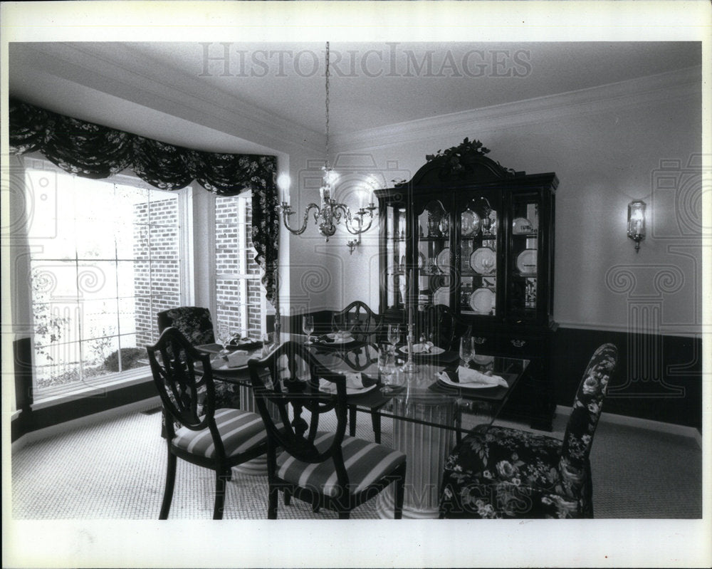 1995 Floral Skirted Host Hostess Chairs - Historic Images