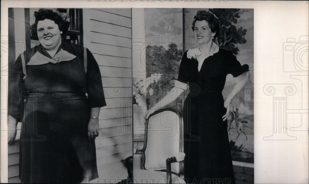 1952 Helen Fraley Blair NE 160 Pound Diet - Historic Images