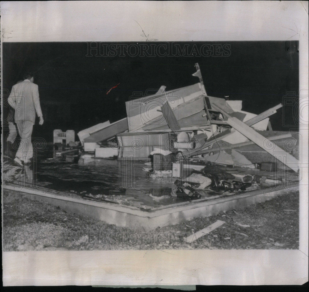 1957 Tornado Damage Mt. Vernon Illinois - Historic Images