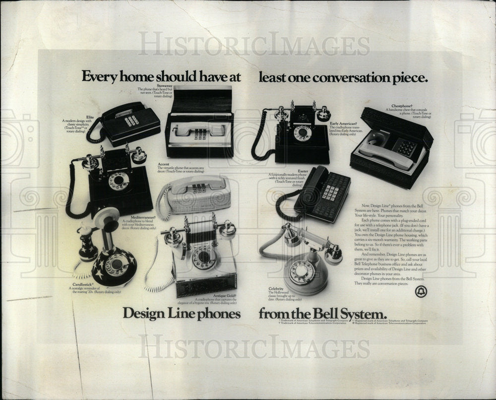 1975 Design Linephones Telephones Bell Sys - Historic Images