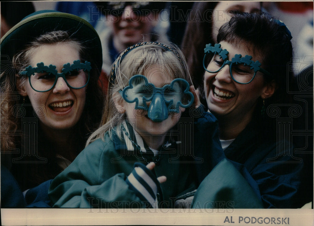 1991 St Patrick Day Dearborn Street - Historic Images