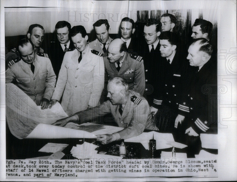 1946 Nacy Coal Task Force Grorge Slocum - Historic Images