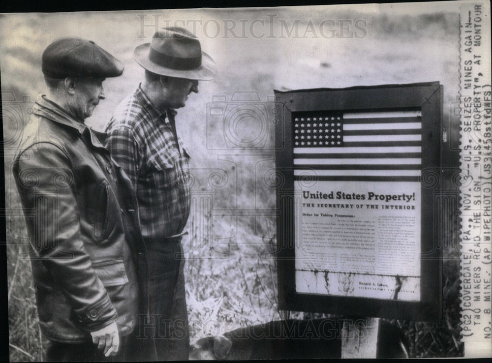 1943 United States Coal Plant Strike Mich - Historic Images