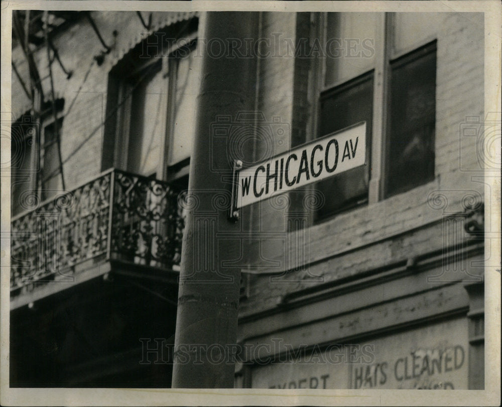 1953 Street Sign Traffic Sign Highways Mich - Historic Images