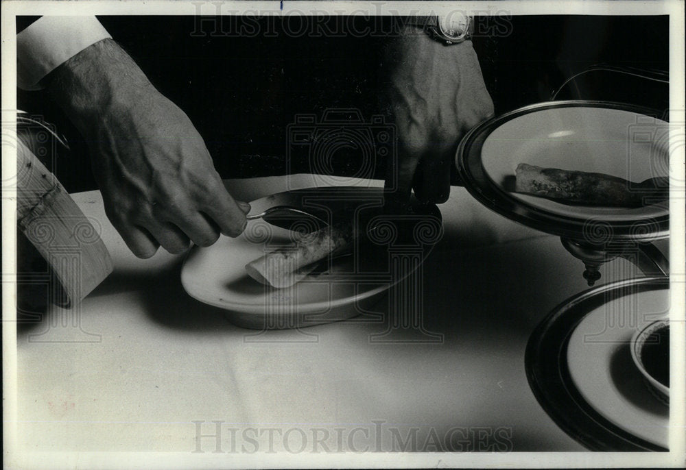 1979 Chinese Food Mandarin Pancake - Historic Images