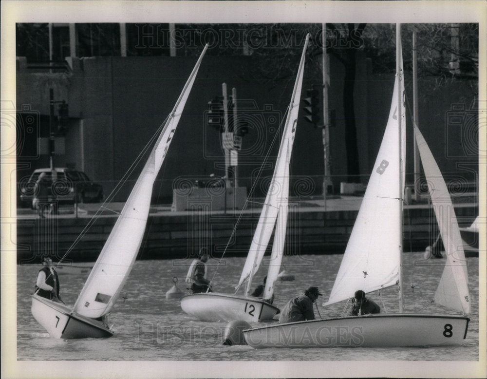 1989 Sailboats Chicago Yacht Club - Historic Images