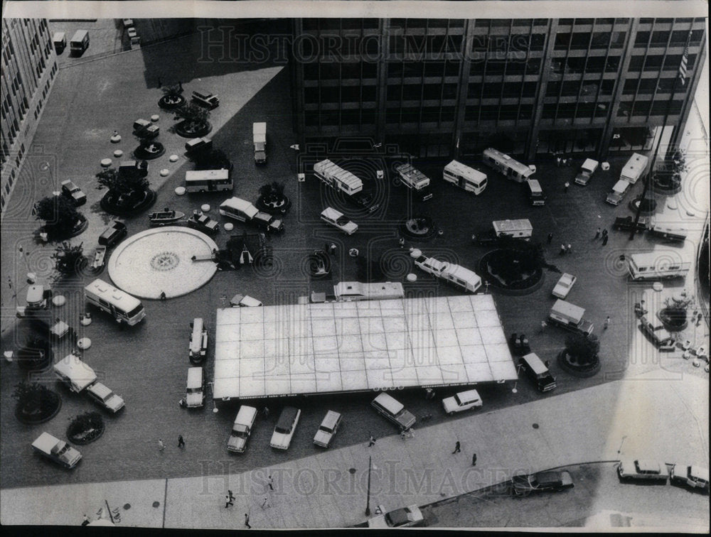 1972 RV Show Seen From Above - Historic Images