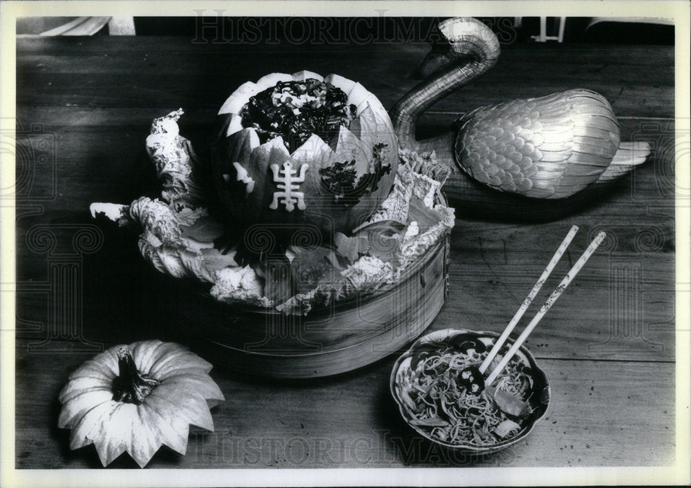 1981 Ruth Law&#39;s Pumpkin Dish - Historic Images